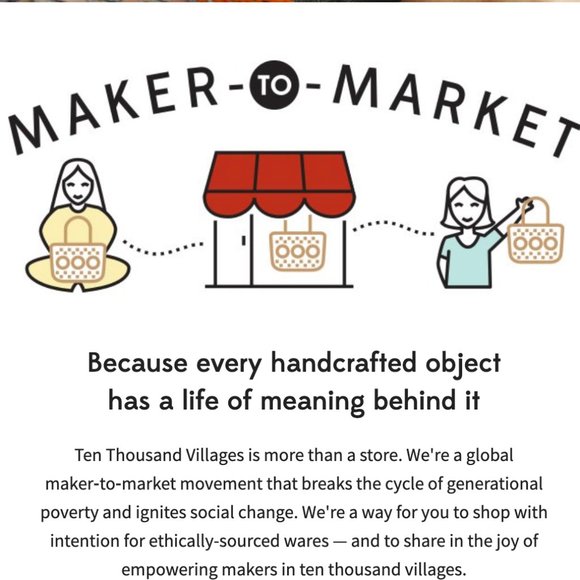 Ten Thousand Villages Square Triple Frame - Picture 8 of 9